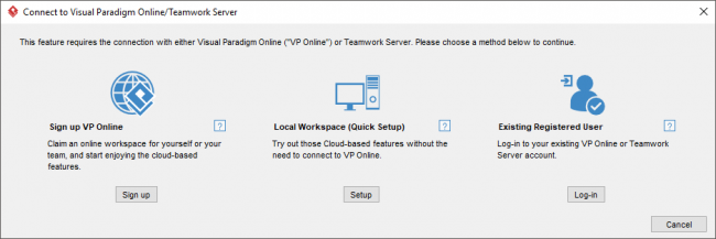 Working With The Teamwork Client Window - Visual Paradigm