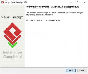 Visual Paradigm installation screen (Windows)