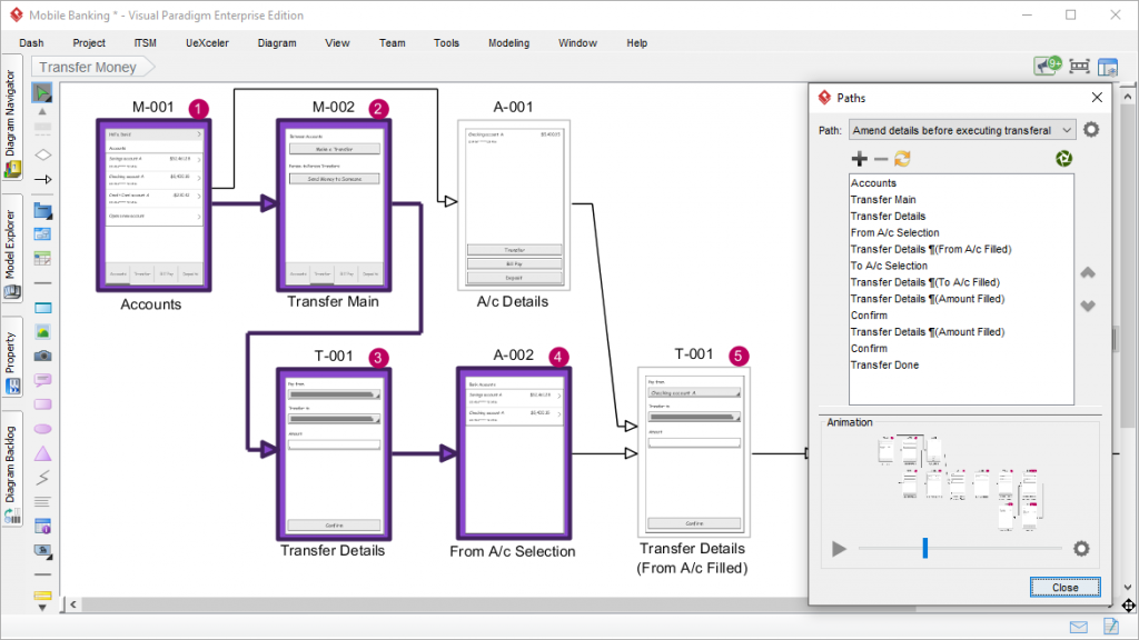 how to create a wireframe in visual paradigm