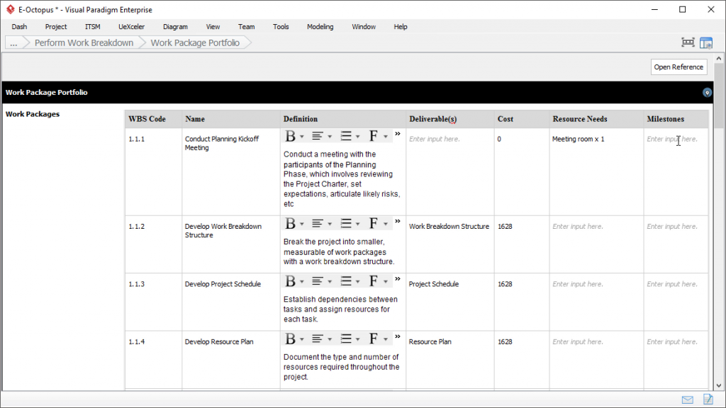 How to Develop Working Breakdown Structure (Planning Phase) - Visual ...