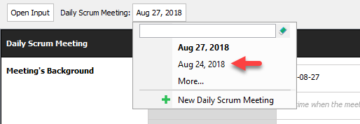 Switch to another daily scrum meeting