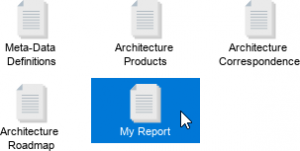 Double click to open report